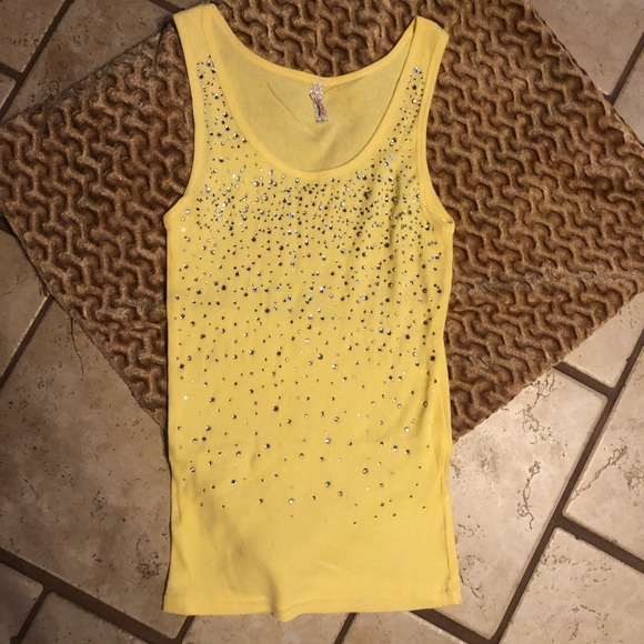 Bling yellow tank - Picture 6 of 8